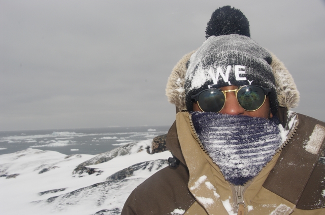 Malgré le froid polaire, l'aventure est plus fort que tout.