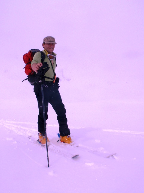 En rando avec Sylvain, deux poétes qui tracent... La neige bien-sur!