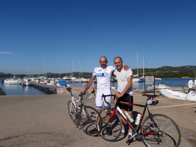 Sortie musclée avec mon cousin Stéphane qui était en préparation du Triathlon Ironman de Nice.