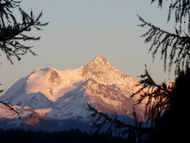 Vue depuis le gîte de la Lourantze...